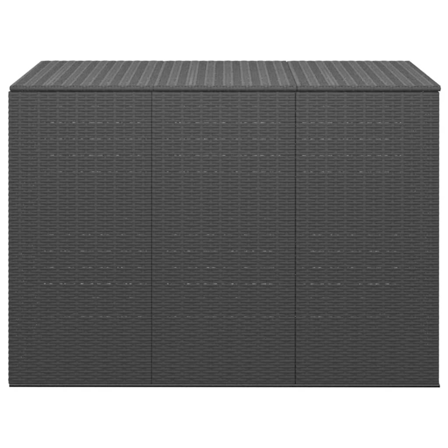 Vidaxl Garten-kissenbox Pe Rattan 145x100x103 Cm Schwarz günstig online kaufen