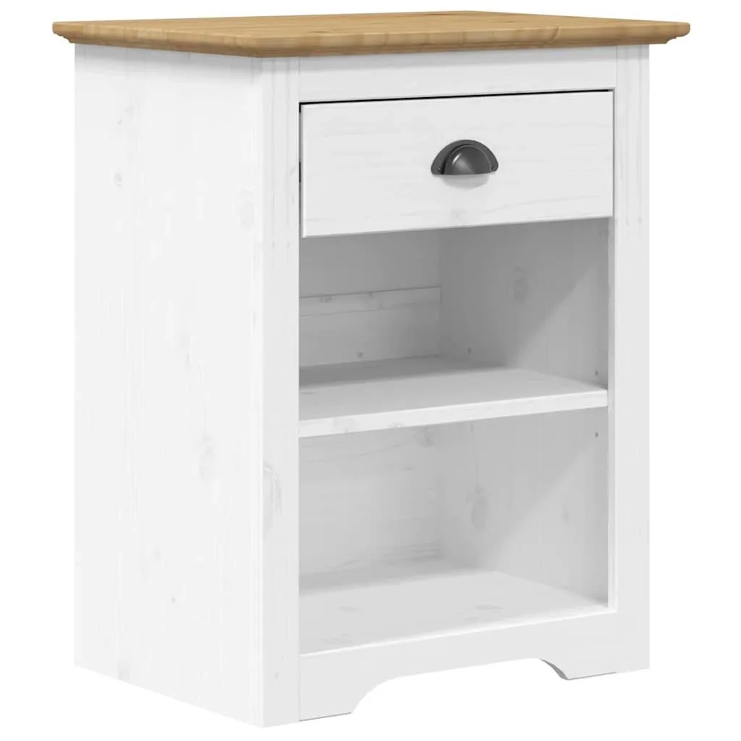 vidaXL Nachttisch BODO Braun 53x38,5x67 cm Massivholz Kiefer 355054