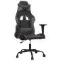 vidaXL Gaming-Stuhl mit Massagefunktion Schwarz und Grau Kunstleder 345403