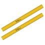 2er Set gelbe Sintron Magnetlineale, 30 cm, für Werkstatt und Haushalt.