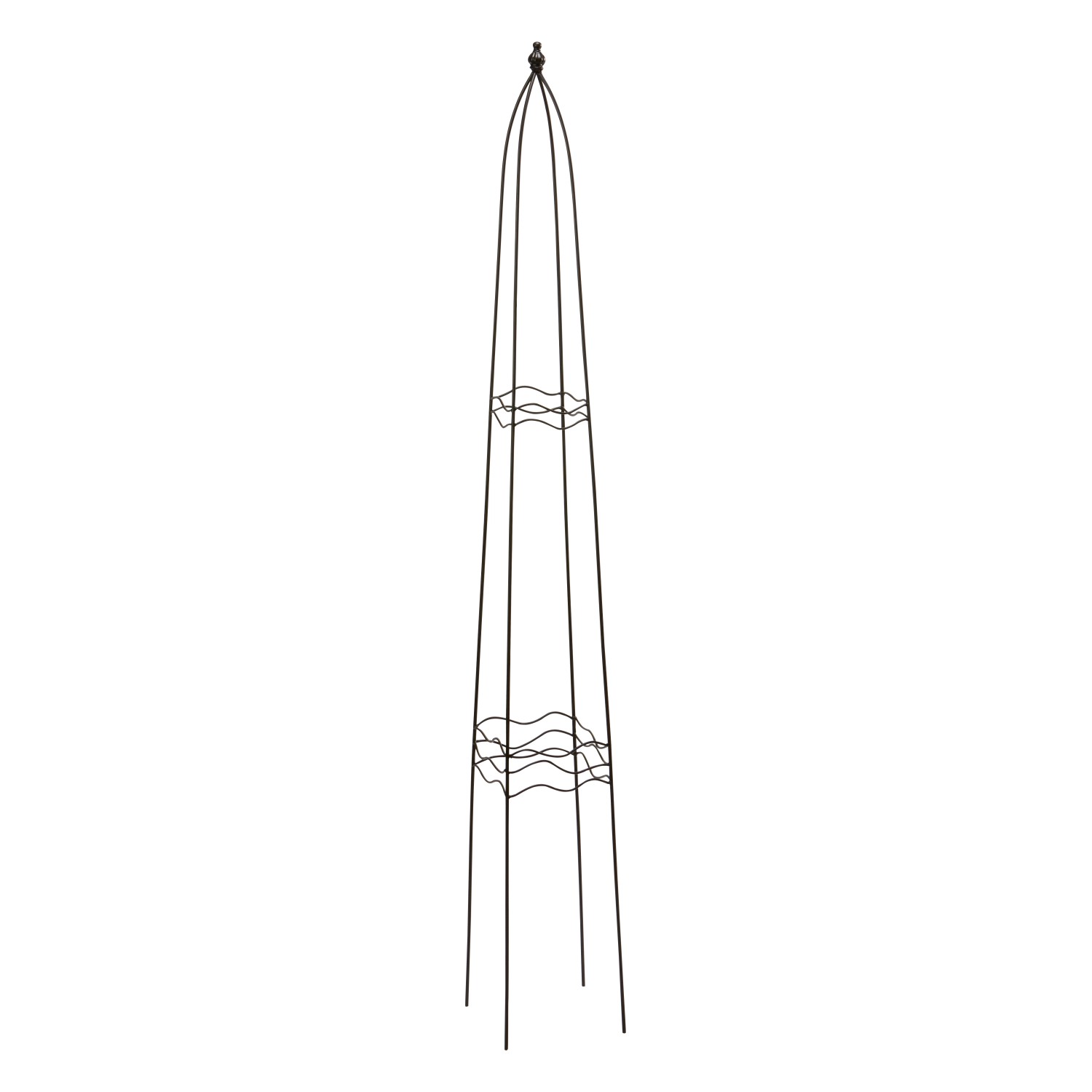 Rankhilfe Obelisk Eckig 140 cm x 19 cm x 19 cm Schwarz