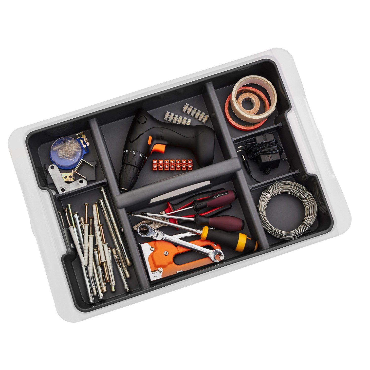 Thumbnail - Rotho Organizer Evo für 65, Boxen Anthrazit