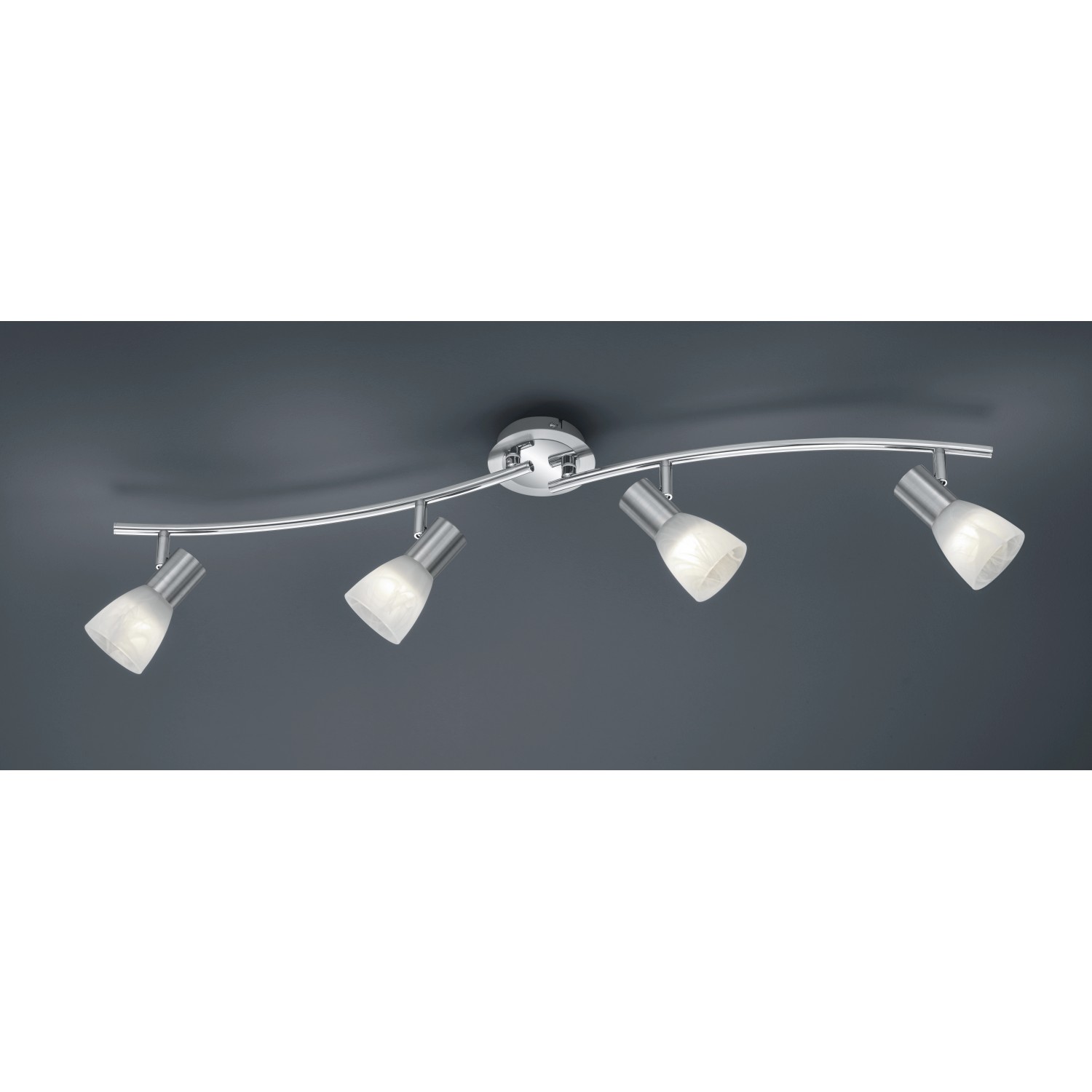 Trio LED-Spot 4er Levisto Nickel matt