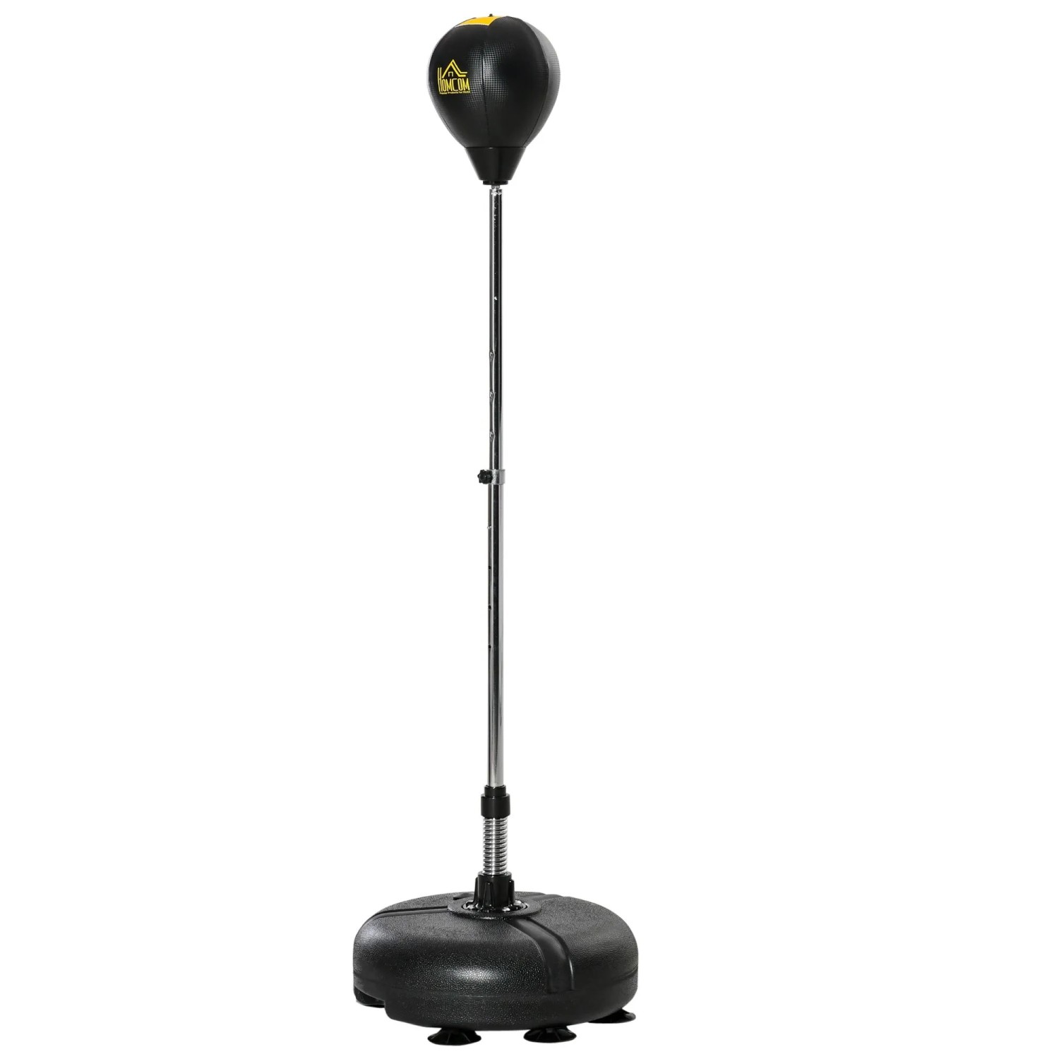 HOMCOM Punchingball Set Kunststoff Kunstleder Schwarz 45L x 45B x 133-151H cm
