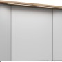 Pelipal Spiegelschrank Trentino, 105 cm, Riviera Eiche Dekor mit Beleuchtung.