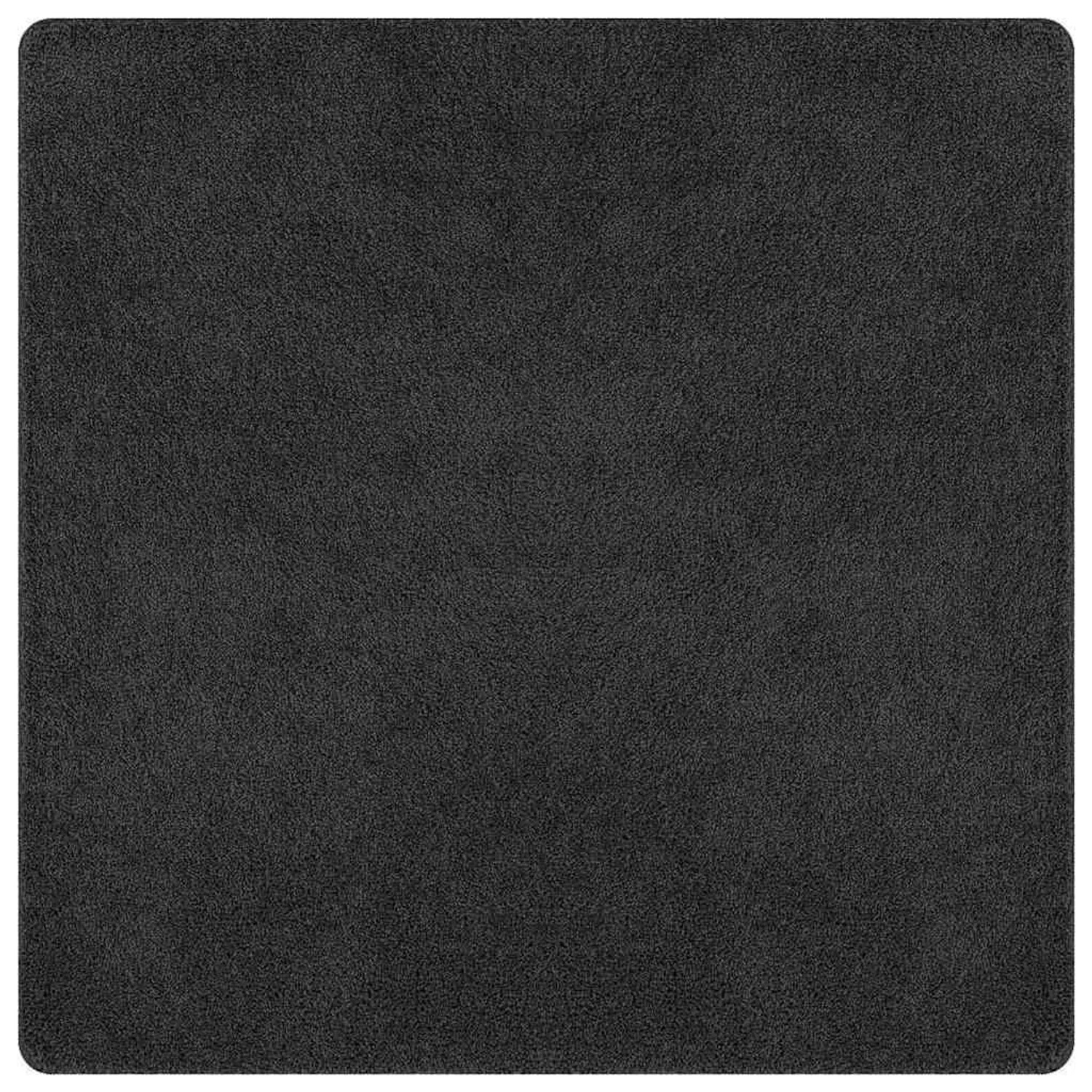 vidaXL Anti-Rutsch Shaggy Teppich Dunkelgrau 120 x 120 cm PP 4019769 günstig online kaufen