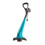 Gardena Elektro-Rasentrimmer SmallCut 300/23, Rasentrimmer mit blauem Gehäuse und schwarzem Griff.