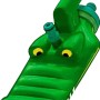 Summer Fun Poolsauger CrocoVac: Manueller Bodenreiniger im Krokodil-Design mit Teleskopstange für kleine Pools.