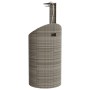 vidaXL Gartendusche Grau 100x100x241,5 cm Poly Rattan Akazienholz 368213_7