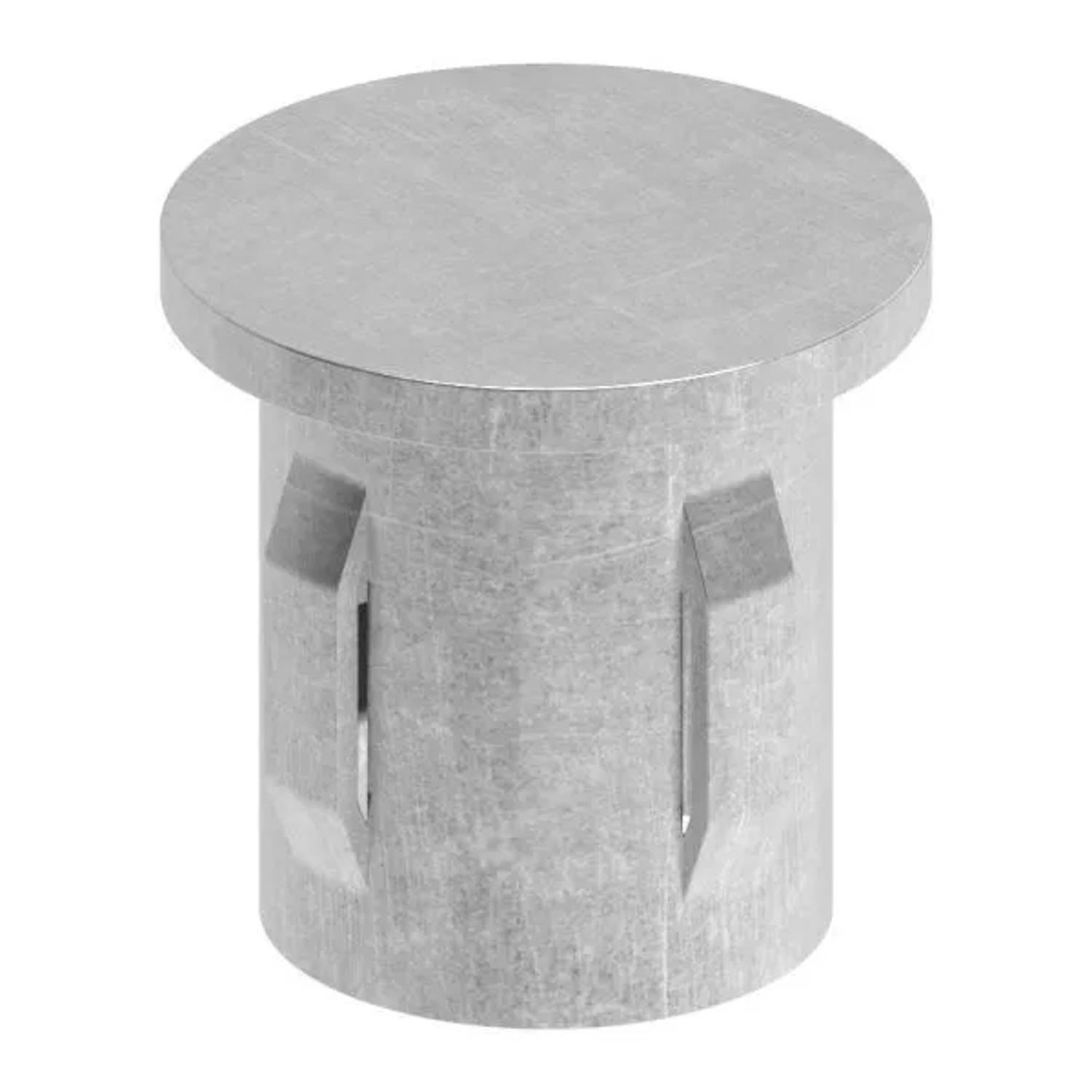 FeNau Einschlagkappe Stahl Für Rohr Ø 26,9 mm Wandstärke 2,5-2,9 mm Flach