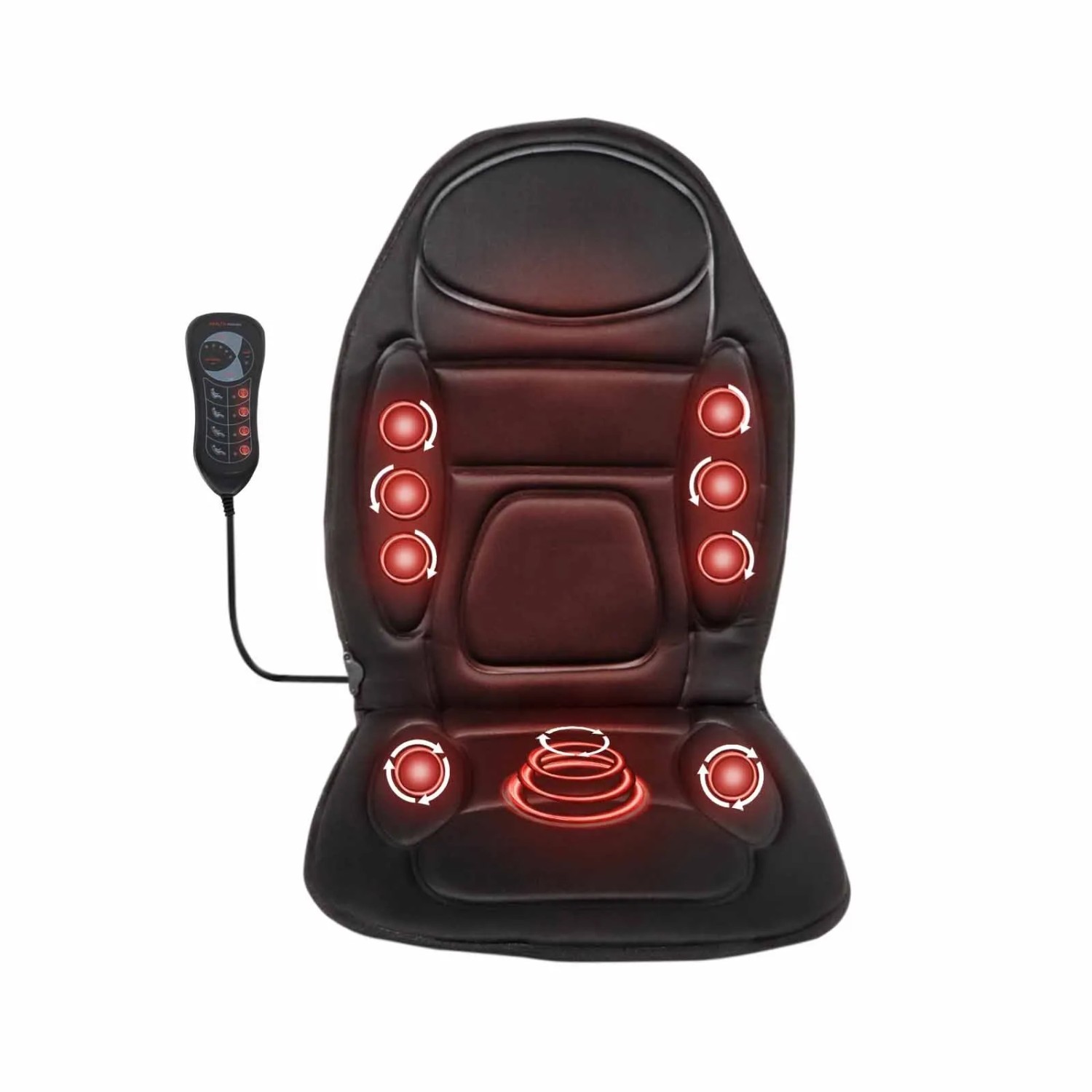 Wiltec Massageauflage Auto Wärmefunktion 5 Motoren Massagematte Betrieb Mit 12V
