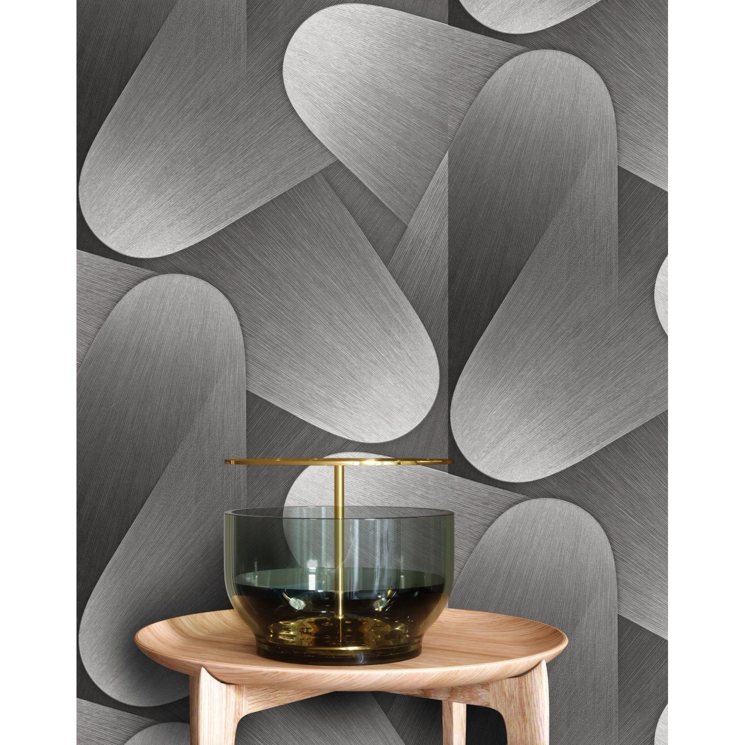 Newroom Vliestapete Nuccio Silber Grafik Modern Strukturiert FSC®_5
