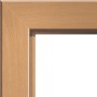 Türrahmen CPL Buche Blumig, 61x198,5x10 cm, links. Türzarge mit Holzstruktur.