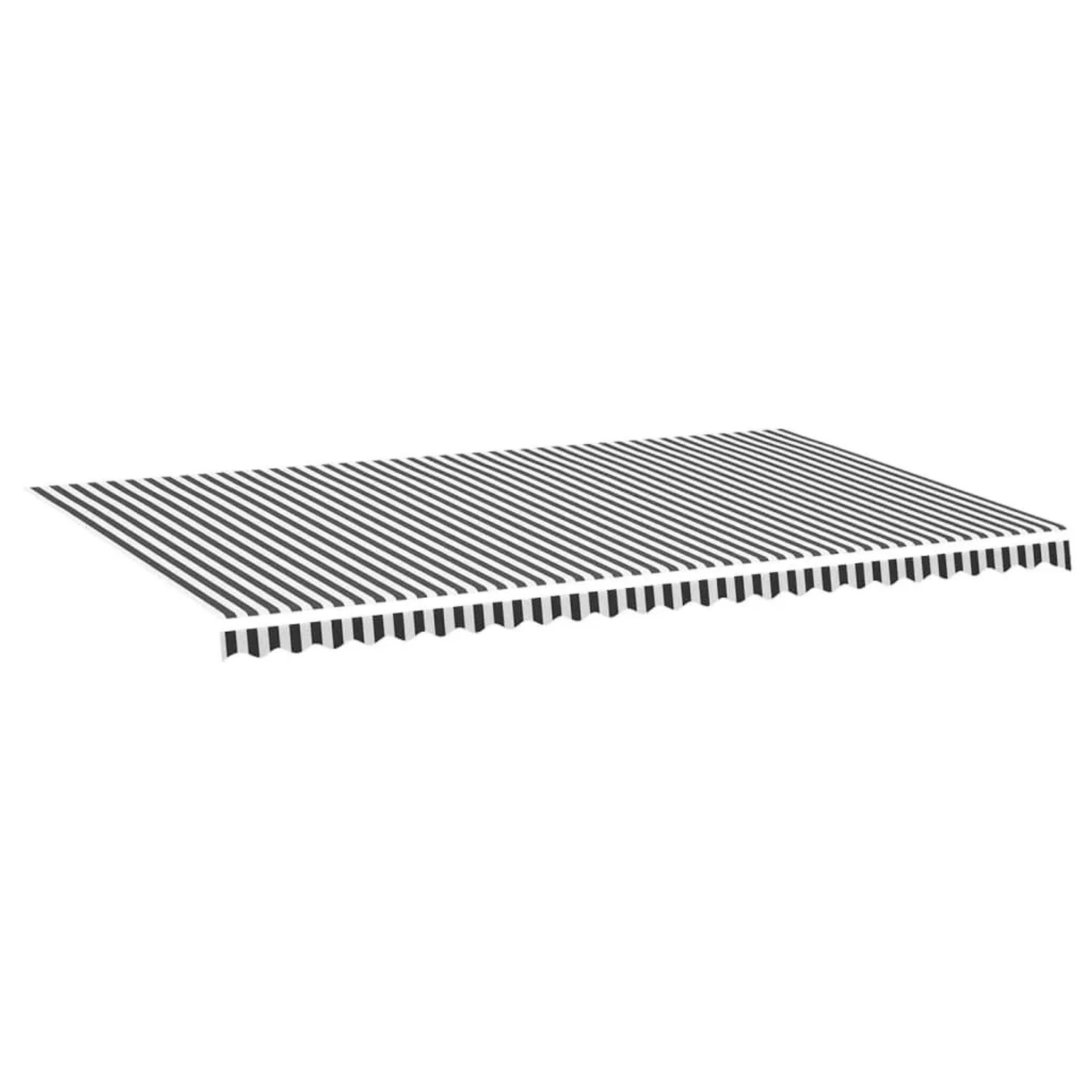 vidaXL Markisenbespannung Anthrazit und Weiß 6x3,5 m 311994