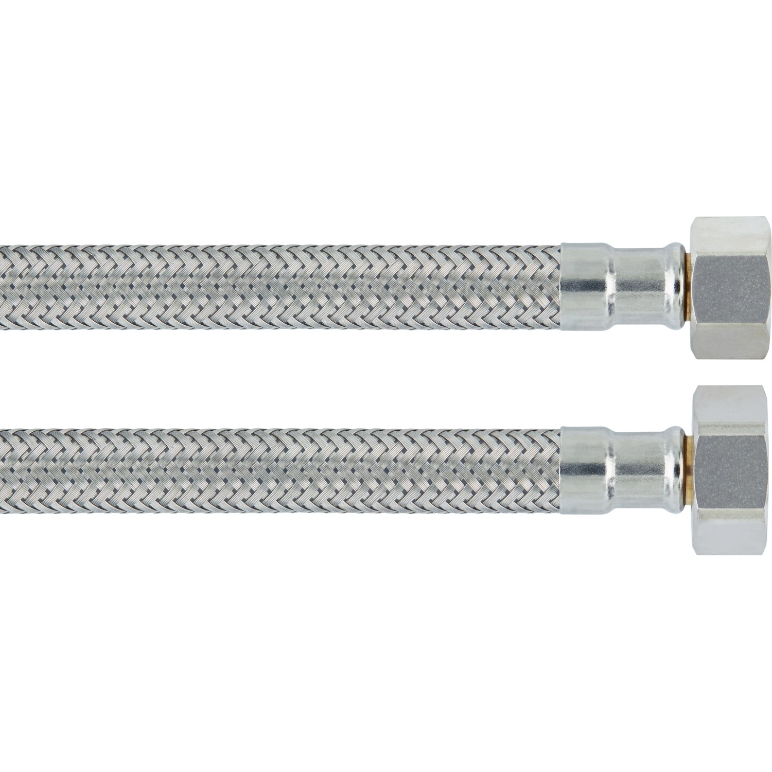 Flexibler LUX Flex-Armaturen-Verbindungsschlauch aus Edelstahl, 1000 mm lang.