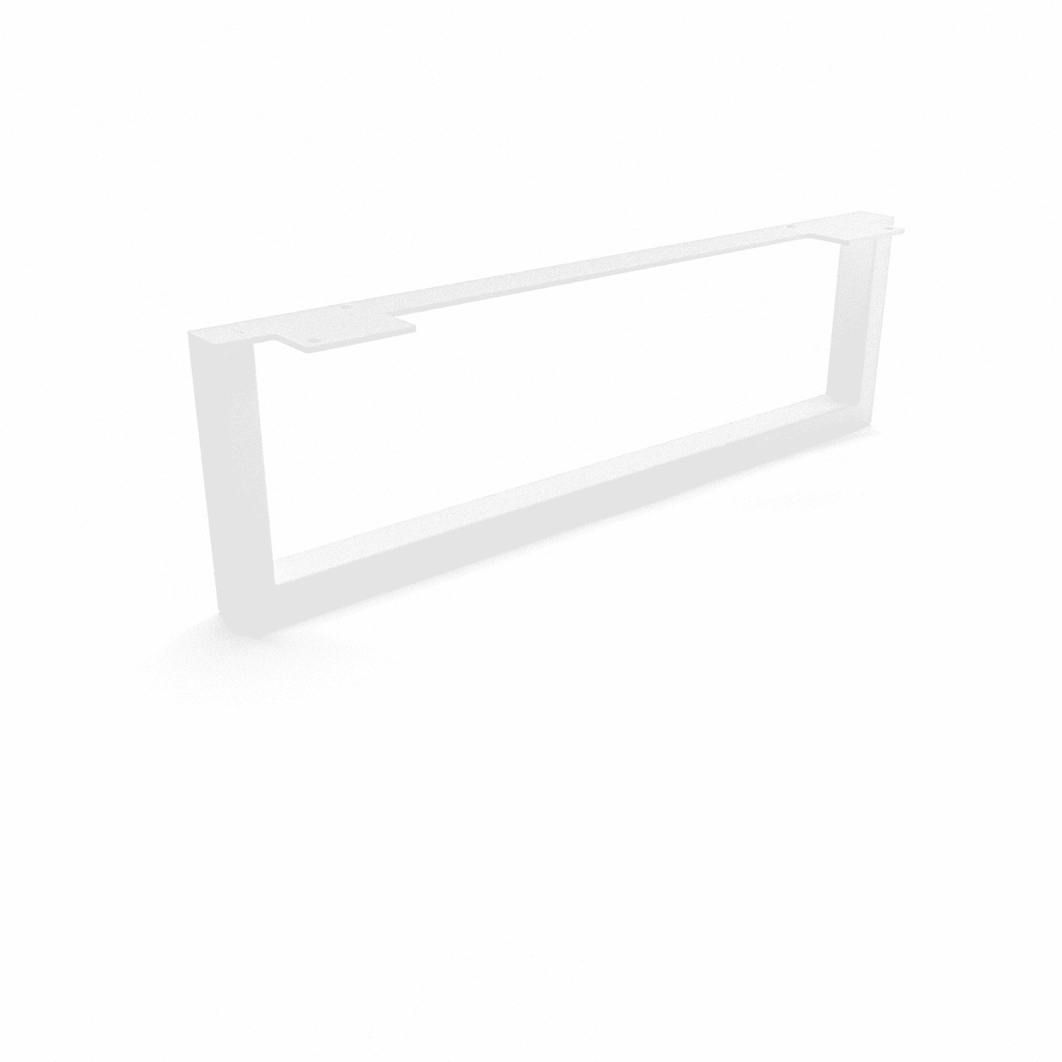 HEVVA Möbelbein GRAZ 15 cm Hoch 50 cm Tief 1 Stück Weiß