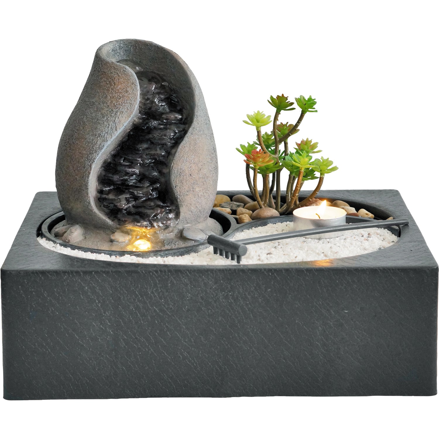 Granimex Raumbrunnen Qi Inkl. Pumpe und LED-Beleuchtung