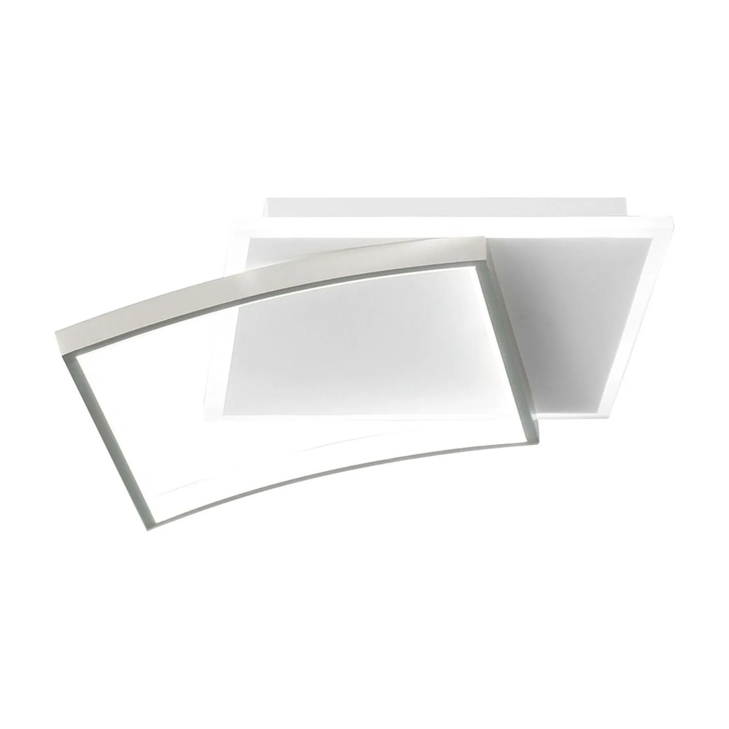 Licht-Erlebnisse Deckenlampe LED In Weiß Silber Farbwechsel Dimmer Über Wandschalter Modern
