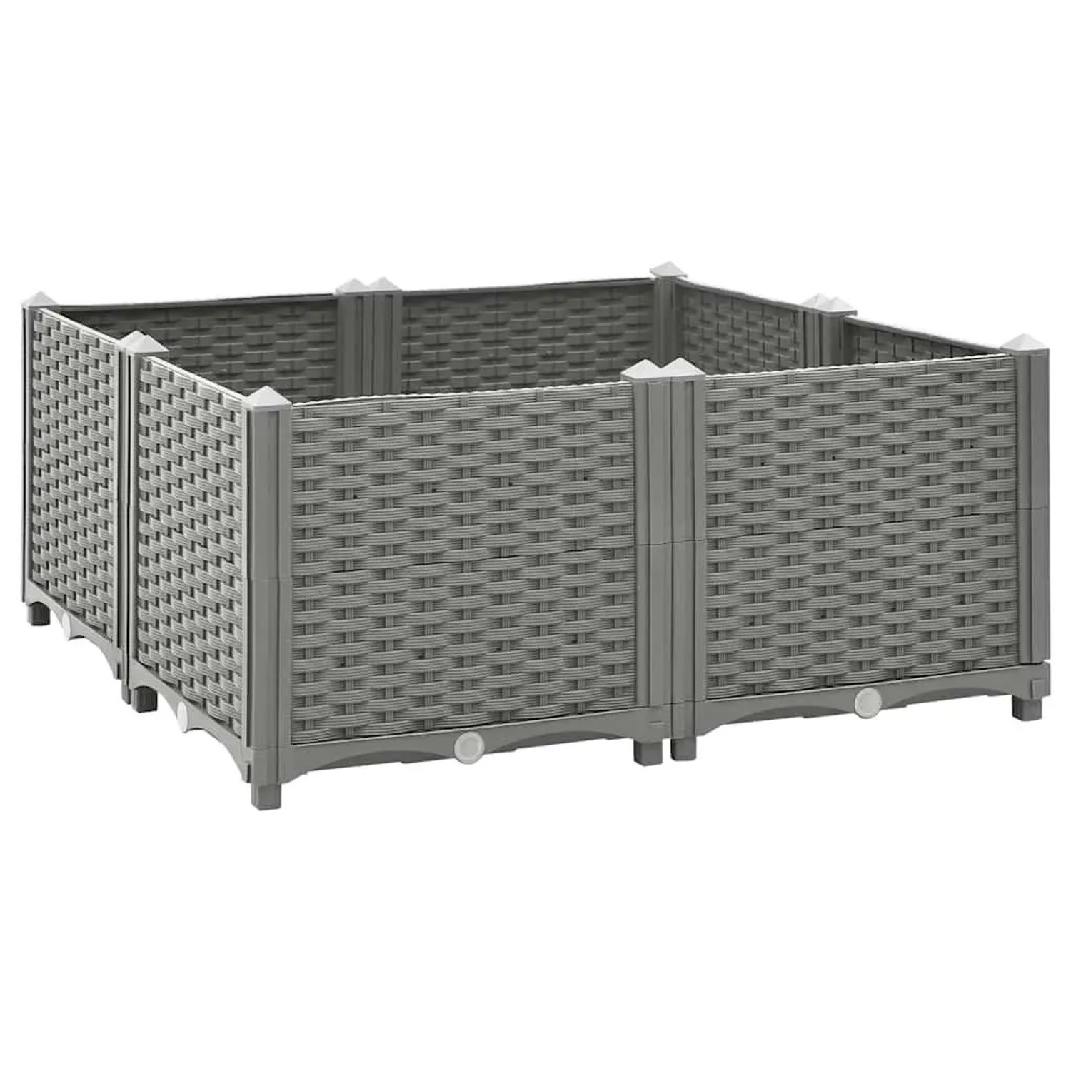 vidaXL Hochbeet 80x80x38 cm Polypropylen 153303