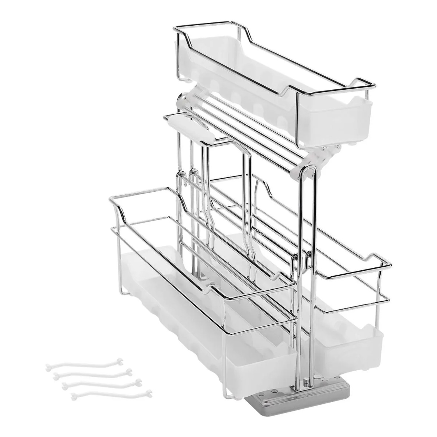 Thumbnail - Kesseböhmer PORTERO Set 3 Silbergrau Putzmittelauszug mit Tragekorb