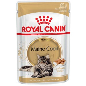 Royal Canin Maine Coon Adult Katzen-Nassfutter im 85g-Beutel.