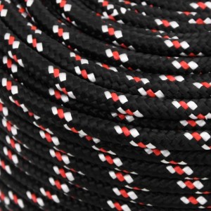 Schwarzes Bootsseil, 10mm, 500m, Polypropylen. Robustes Seil für Boot-Zubehör.