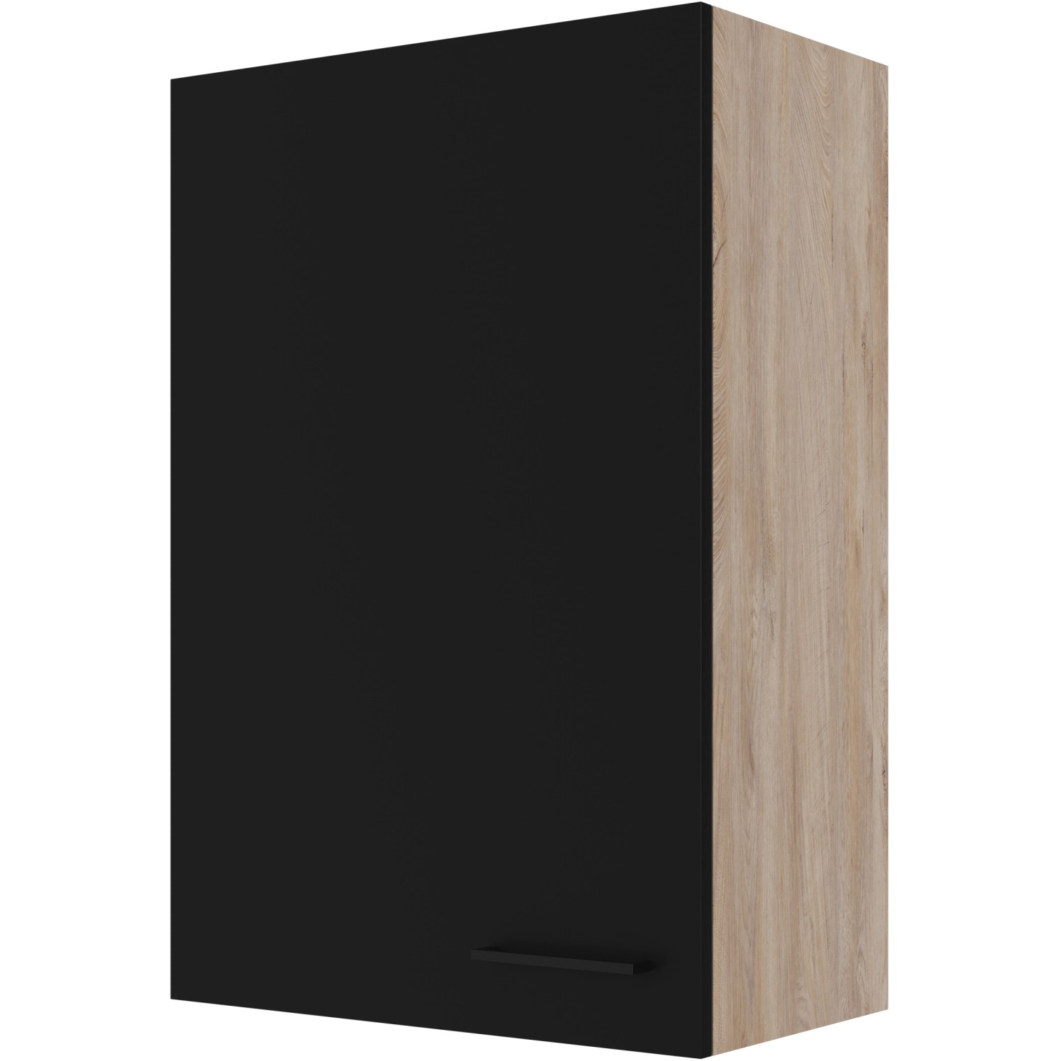 Flex-Well Exclusiv Oberschrank Capri 60 cm x 89 cm Schwarz Matt-Endgrain Oa günstig online kaufen