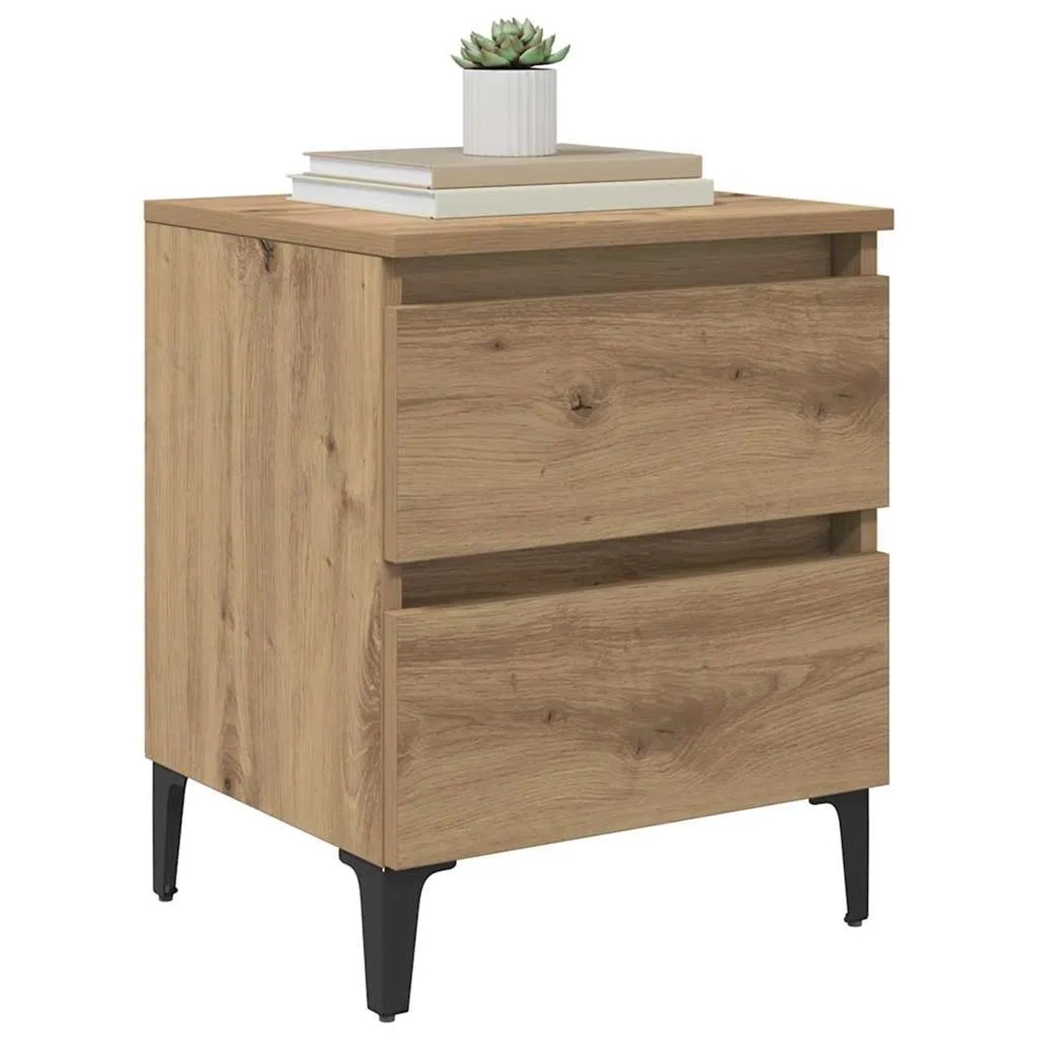 vidaXL Nachttisch Artisan-Eiche 40 x 35 x 50 cm Holzwerkstoff 871920_3