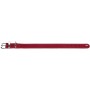 Rotes Hunter Halsband Aalborg Special Gr. S, 45 cm aus Leder mit Ziernähten.