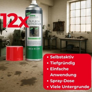 KOKA 12x Ölfleck Entferner Spray je 550ml
