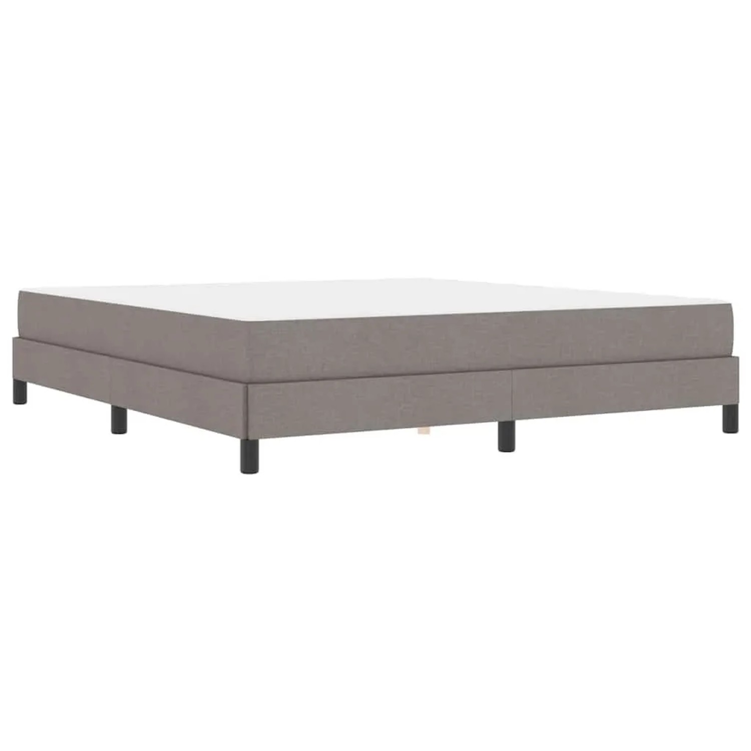 vidaXL Boxspringbett mit Matratze Taupe 180 x 200 cm Stoff 3398511 günstig online kaufen