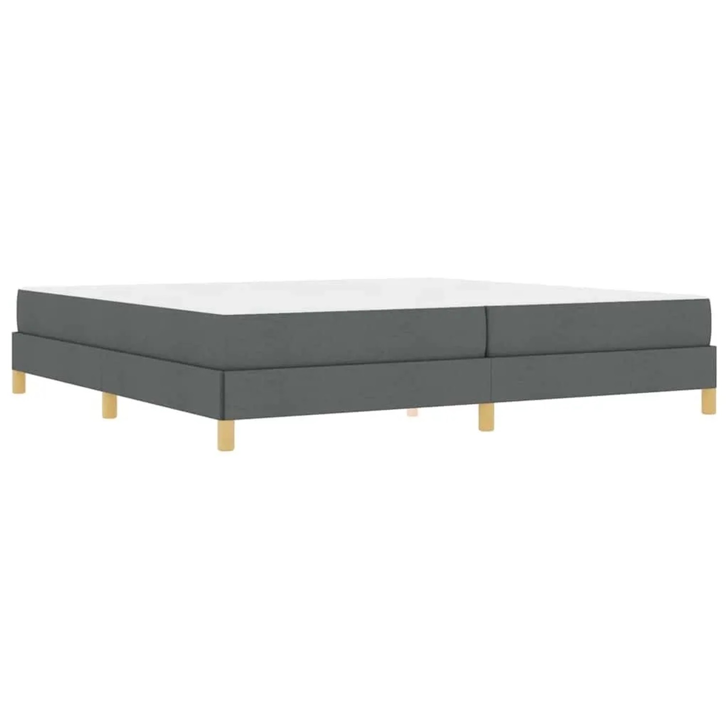 vidaXL Boxspringbett Dunkelgrau 200 x 200 cm Stoff 3398592 günstig online kaufen