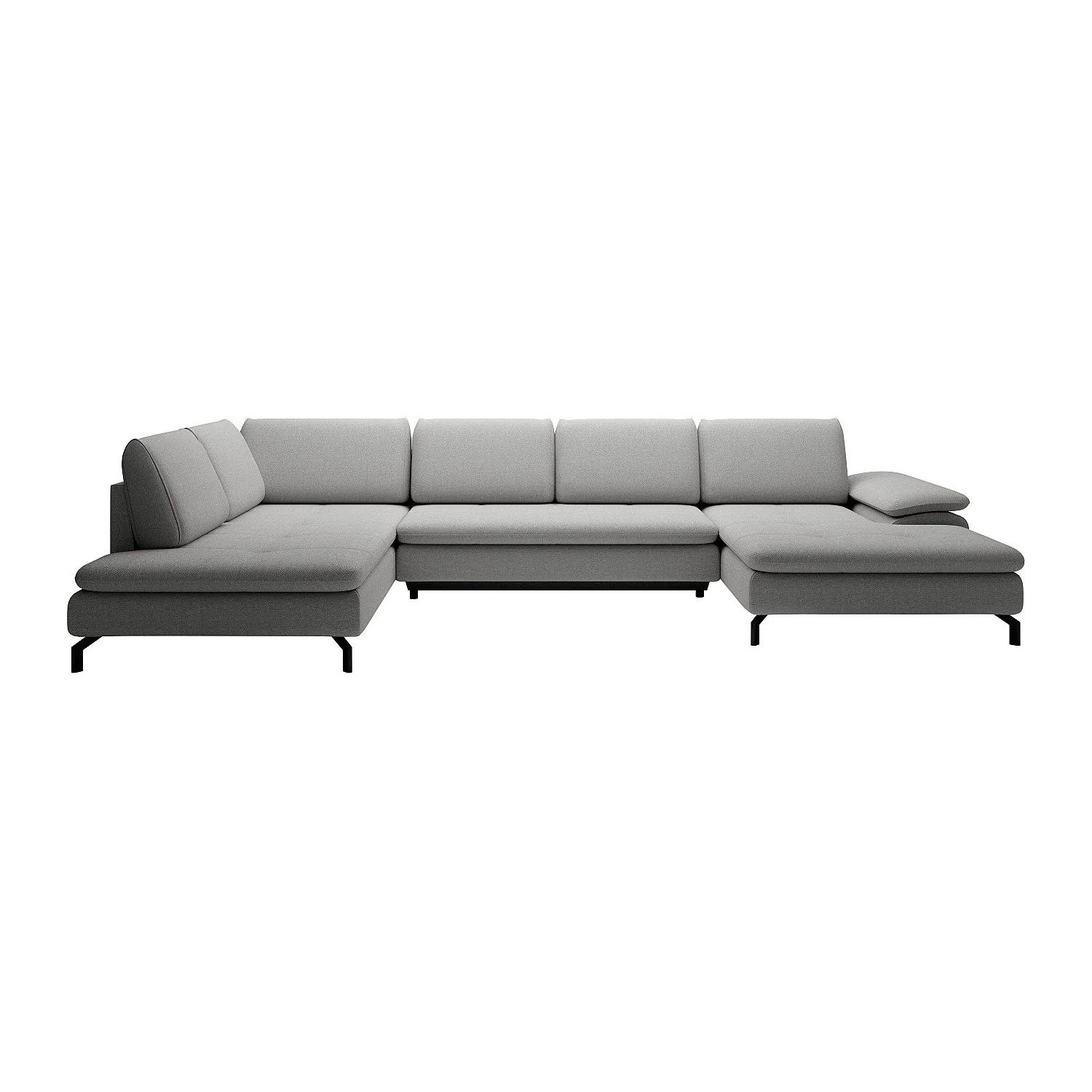 Vente-unique Schlafsofa Archibald Grau 347 cm