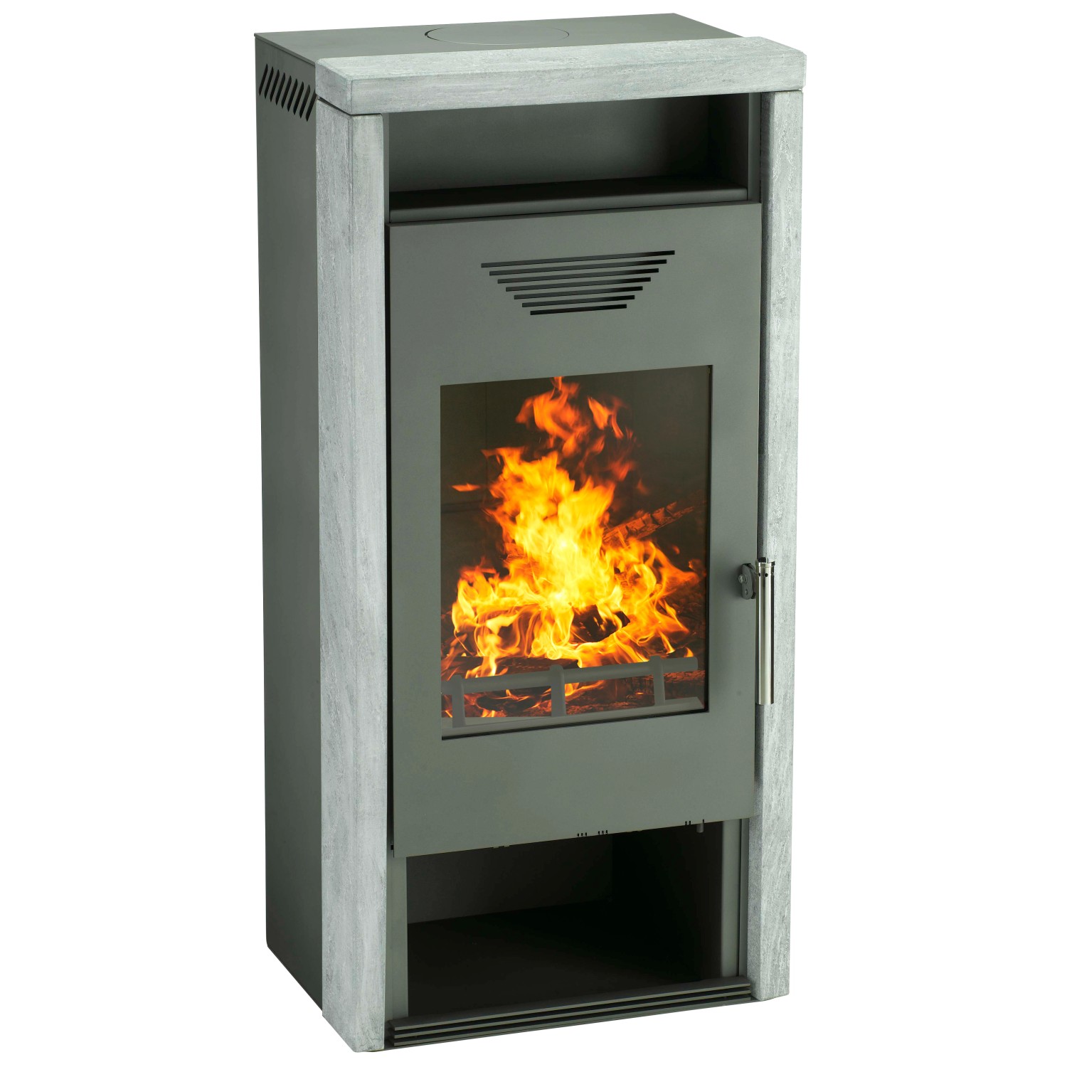 Wamsler Kaminofen Yara Naturstein Gussgrau 8 kW EEK: A günstig online kaufen