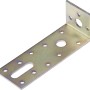 Verzinkter Winkelverbinder mit Langloch, 120x55x30mm, für Holzkonstruktionen.