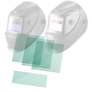 STAHLWERK Vorsatzscheiben 4er Set für Schweißhelm ST 450 R/RC, transparent.