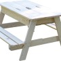 Soulet Kindersitzgarnitur mit Sandkasten aus Holz, ideal für Kinder von 3-7 Jahren.