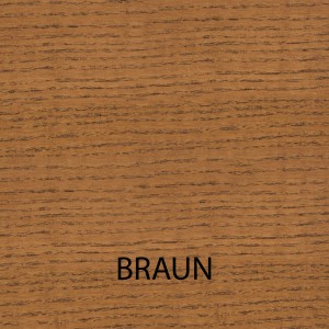 Farbmuster: Braunton von Bondex Wetterschutz-Öl für Holz.