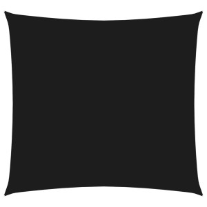 vidaXL Sonnensegel Oxford-Gewebe Quadratisch 3x3 m Schwarz 135742