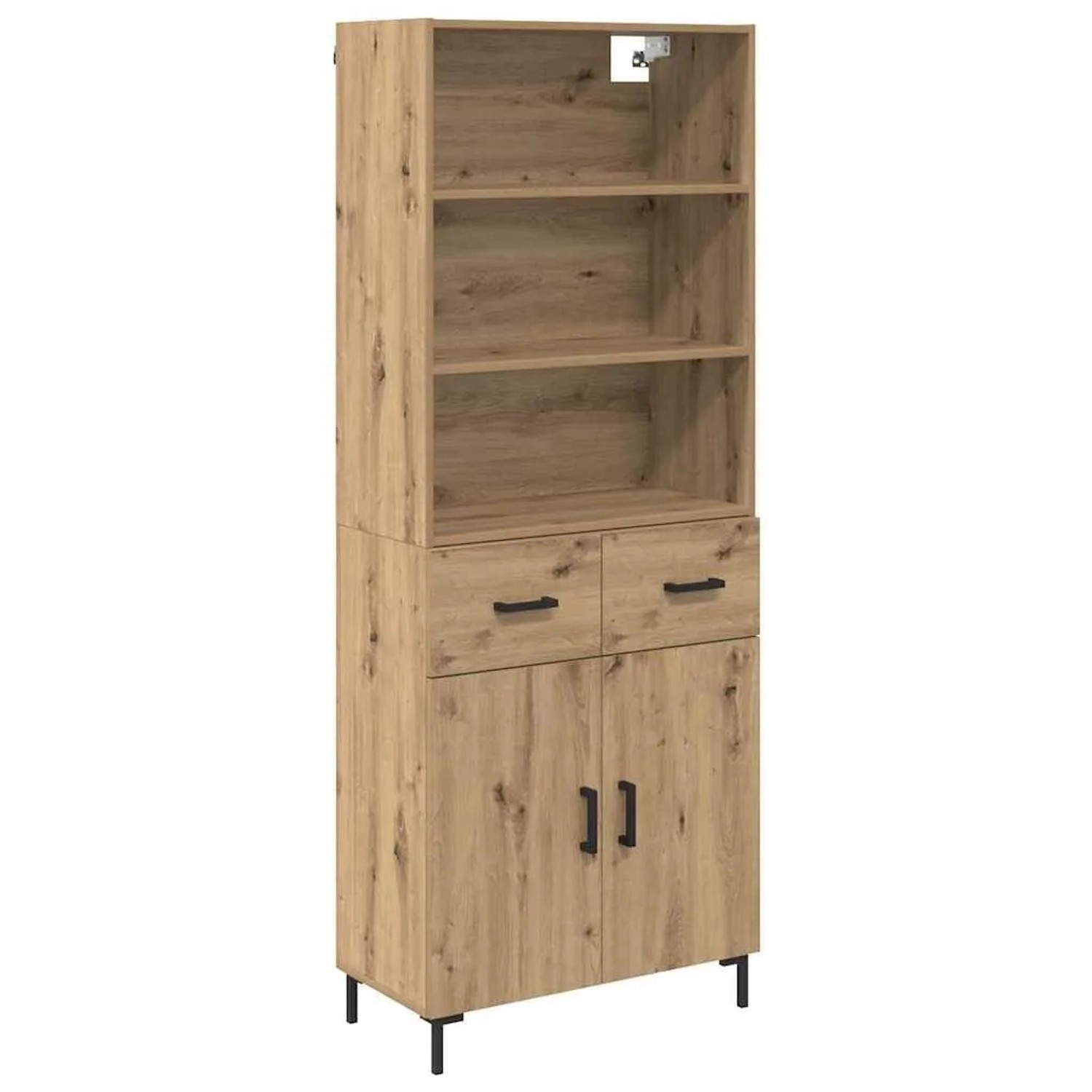 vidaXL Highboard Artisan-Eiche 69,5 x 34 x 180 cm Holzwerkstoff 3415960 günstig online kaufen