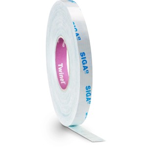 Rolle Siga Twinet, 20mm x 50m, doppelseitiges Klebeband für Dämmstoffzubehör.