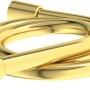 Ideal Standard Idealflex Brauseschlauch, 1250 mm, gebürstetes Gold.