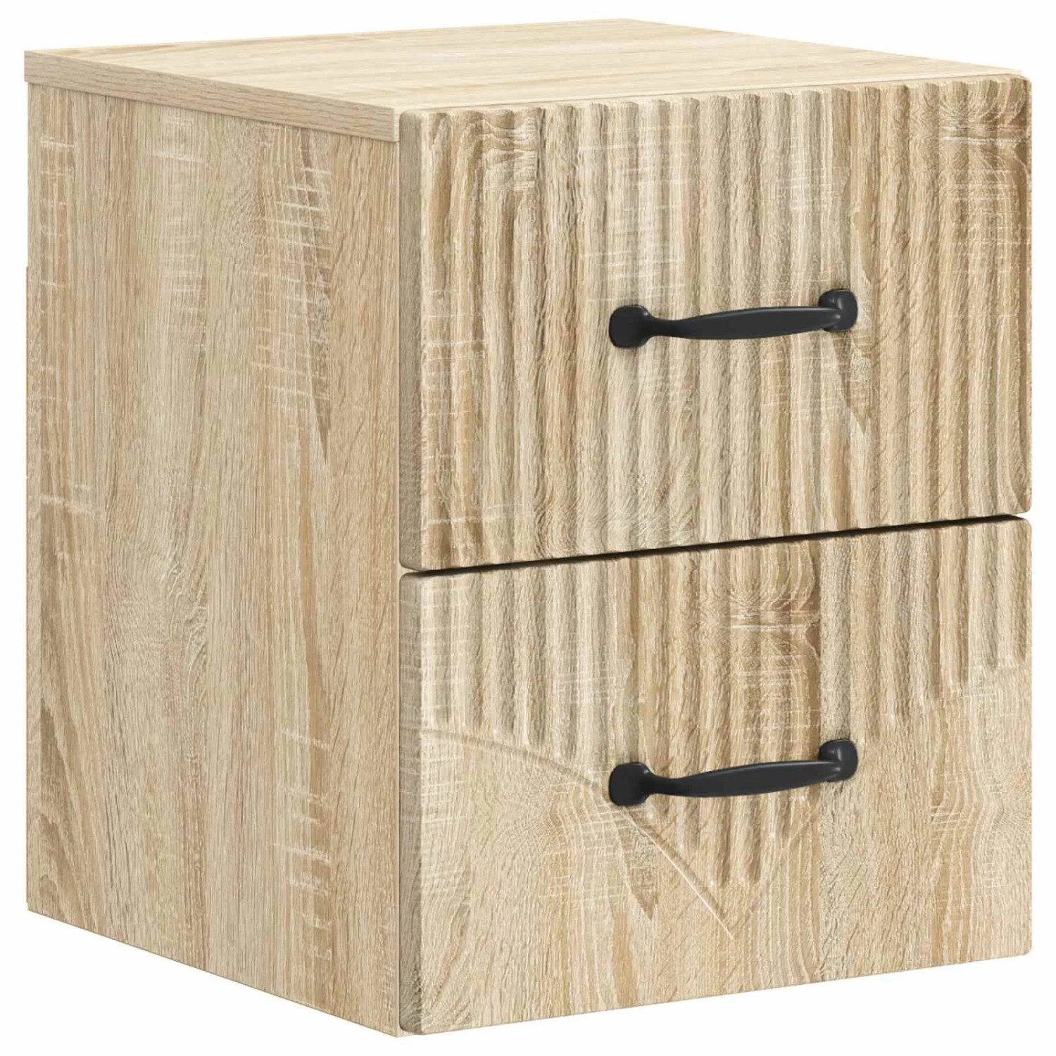 vidaXL Wandmontierter Nachttisch Sonoma-Eiche 34,5 x 33 x 40 cm 898979