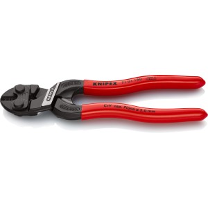 Knipex CoBolt S Bolzenschneider, 160mm, mit rotem Griff. Kompakte Zange für hohe Schneidleistung.
