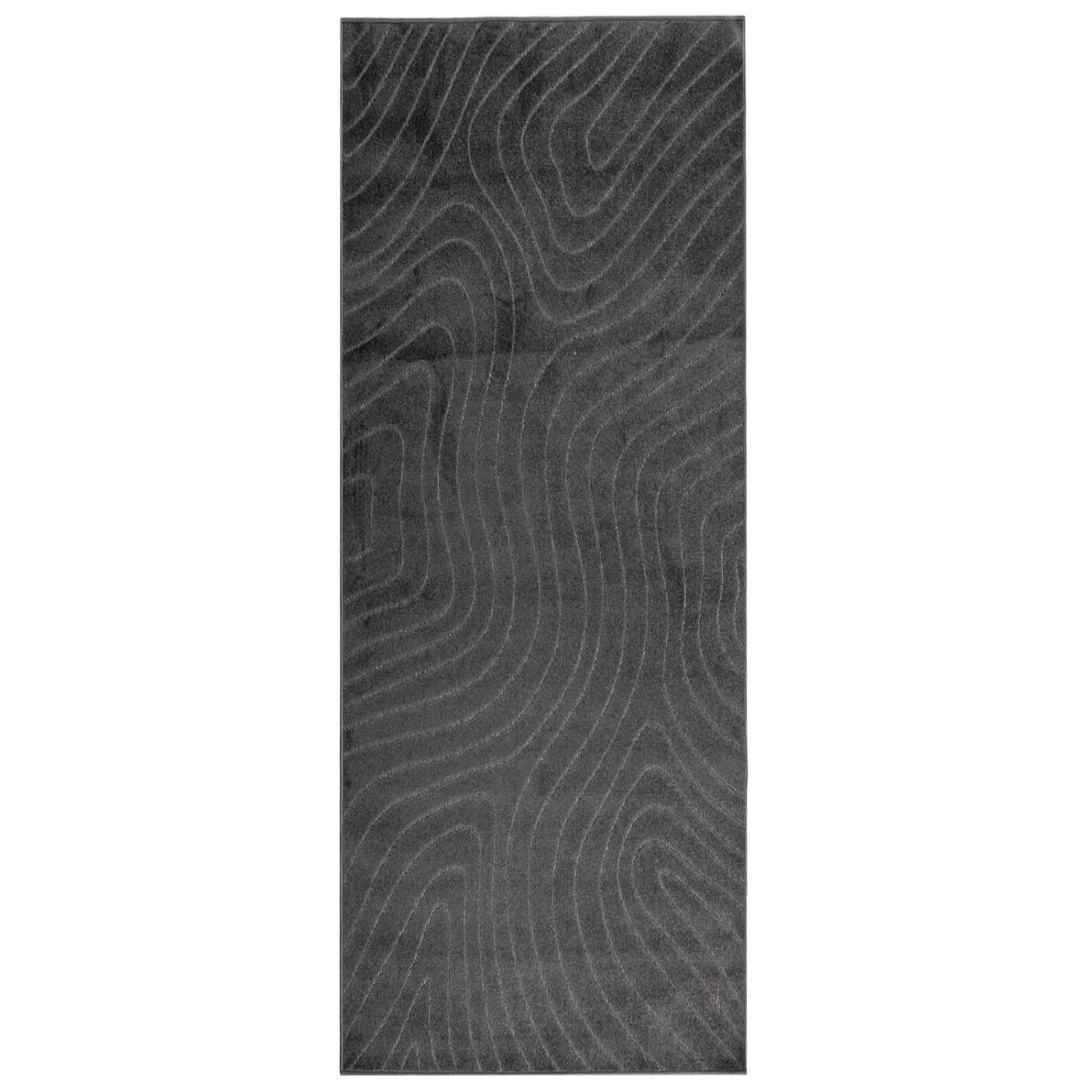 vidaXL Bereichsteppiche PALMERAS Anthrazit 200 x 80 cm Polyester 42022662