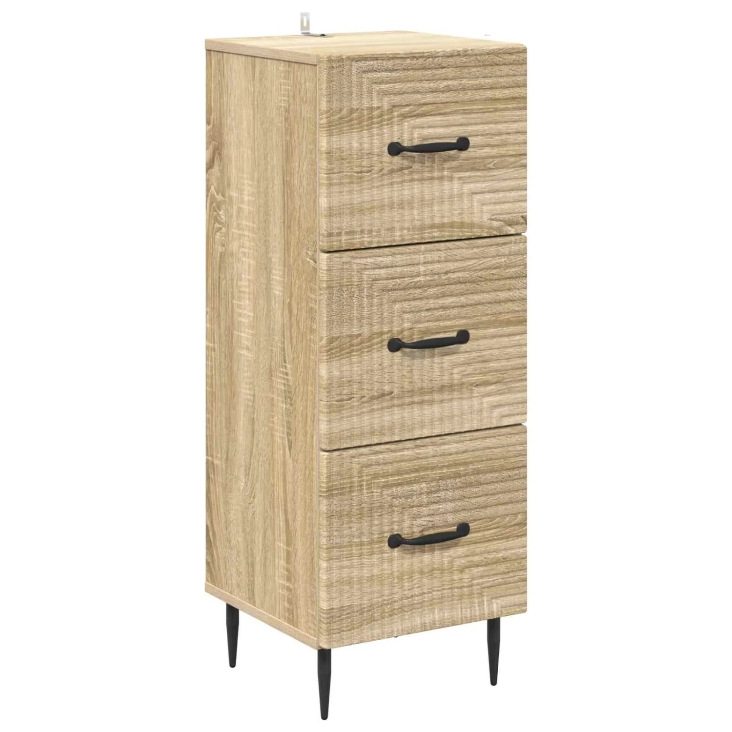 vidaXL Schubladenschrank Sonoma-Eiche 33 x 34,5 x 89,5 cm 894847