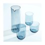 5-teiliges Villeroy & Boch Trinkgläser-Set mit Karaffe, eisblau getönt. Modernes Glas-Geschirr.