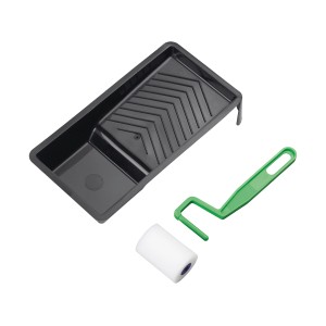 ELLIX Lackier-Set, 3-teilig: Farbwanne, Bügel und Moltoprenwalze für Lackierarbeiten.