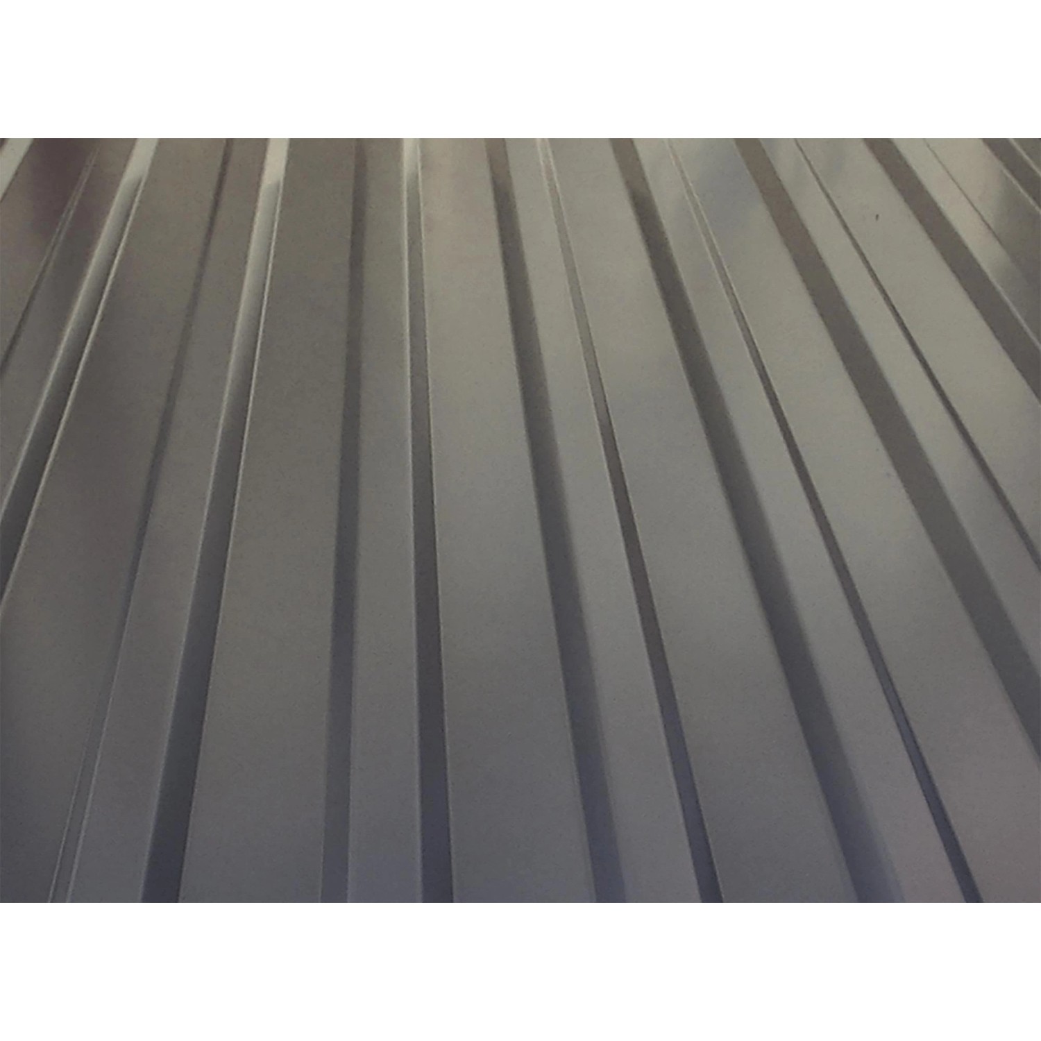 Detailaufnahme: Trapezblech Dach des Weka Flachdach Carports.