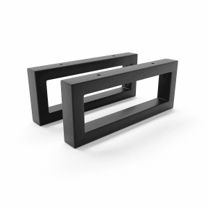 HEVVA Waschtischhalterung RHEIN 10 cm Hoch 25 cm Tief 2er Set Schwarz